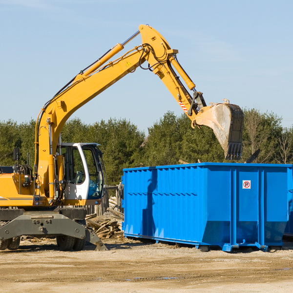 are there any restrictions on where a residential dumpster can be placed in Jacksonburg